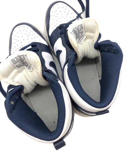 NIKE（ナイキ）NIKE (ナイキ) DUNK HIGH RETRO QS　ハイカットスニーカー ネイビー×ホワイト サイズ:SIZE 27cmの古着・服飾アイテム
