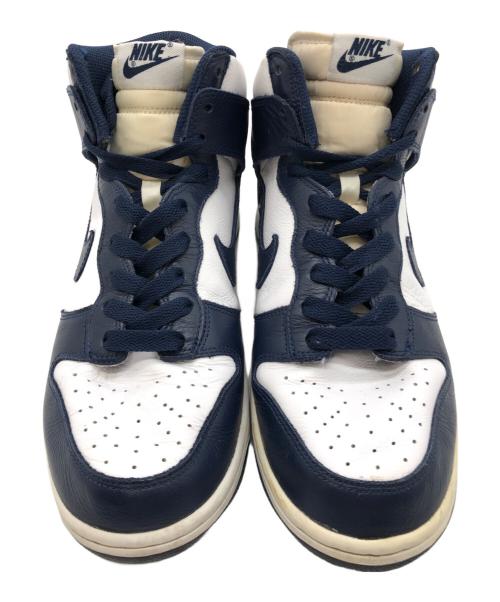 NIKE（ナイキ）NIKE (ナイキ) DUNK HIGH RETRO QS　ハイカットスニーカー ネイビー×ホワイト サイズ:SIZE 27cmの古着・服飾アイテム