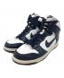 NIKE（ナイキ）の古着「DUNK HIGH RETRO QS　ハイカットスニーカー」｜ネイビー×ホワイト