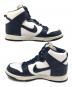中古・古着 NIKE (ナイキ) DUNK HIGH RETRO QS　ハイカットスニーカー ネイビー×ホワイト サイズ:SIZE 27cm：6000円