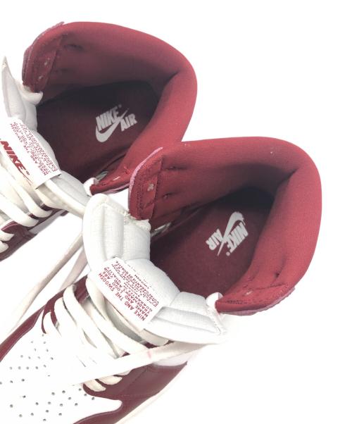 NIKE（ナイキ）NIKE (ナイキ) AIR JORDAN1HIGH RETRO Artisanal Red　ハイカットスニーカー レッド サイズ:SIZE 27.5cmの古着・服飾アイテム