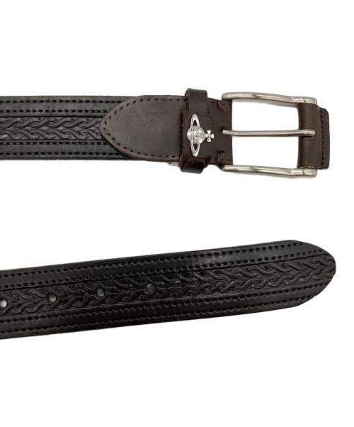 Vivienne Westwood man（ヴィヴィアン ウェストウッド マン）Vivienne Westwood man (ヴィヴィアン ウェストウッド マン) レザーベルト ブラックの古着・服飾アイテム