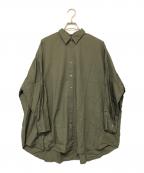 mizuiro-indミズイロインド）の古着「半袖シャツ」｜グリーン