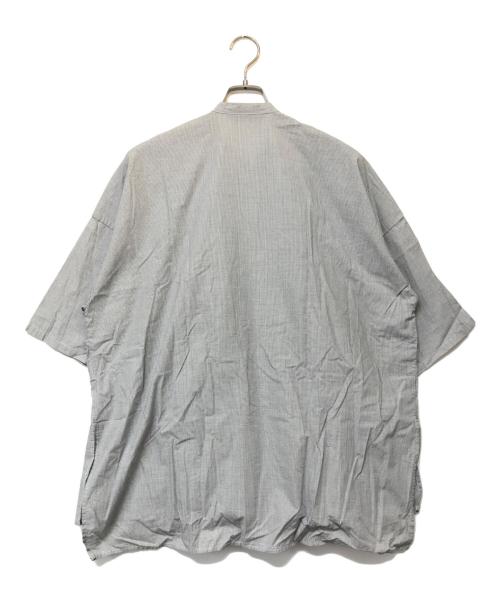 mizuiro-ind（ミズイロインド）mizuiro-ind (ミズイロインド) チュニックブラウス ホワイト×ネイビー サイズ:不明の古着・服飾アイテム