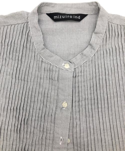 mizuiro-ind（ミズイロインド）mizuiro-ind (ミズイロインド) チュニックブラウス ホワイト×ネイビー サイズ:不明の古着・服飾アイテム