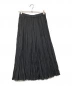 mizuiro-indミズイロインド）の古着「ワッシャープリーツティアードスカート」｜グレー