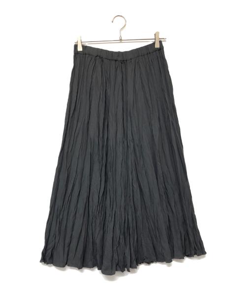 mizuiro-ind（ミズイロインド）mizuiro-ind (ミズイロインド) ワッシャープリーツティアードスカート グレー サイズ:Freeの古着・服飾アイテム