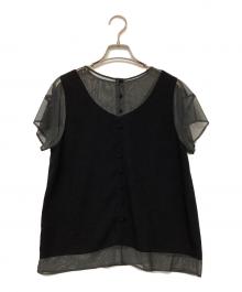UNITED TOKYO（ユナイテッドトーキョー）の古着「半袖ブラウス」｜ブラック
