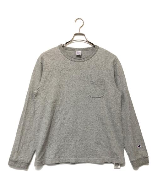 Champion（チャンピオン）Champion (チャンピオン) 長袖カットソー グレー サイズ:SIZE Lの古着・服飾アイテム