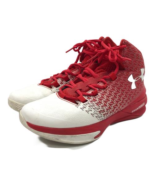 UNDER ARMOUR（アンダーアーマー）UNDER ARMOUR (アンダーアーマー) Clutch fit drive 3 レッド×ホワイト サイズ:25.5の古着・服飾アイテム