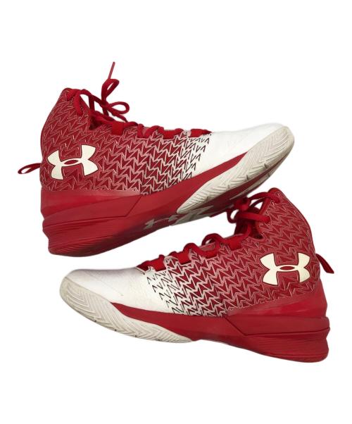 UNDER ARMOUR（アンダーアーマー）UNDER ARMOUR (アンダーアーマー) Clutch fit drive 3 レッド×ホワイト サイズ:25.5の古着・服飾アイテム