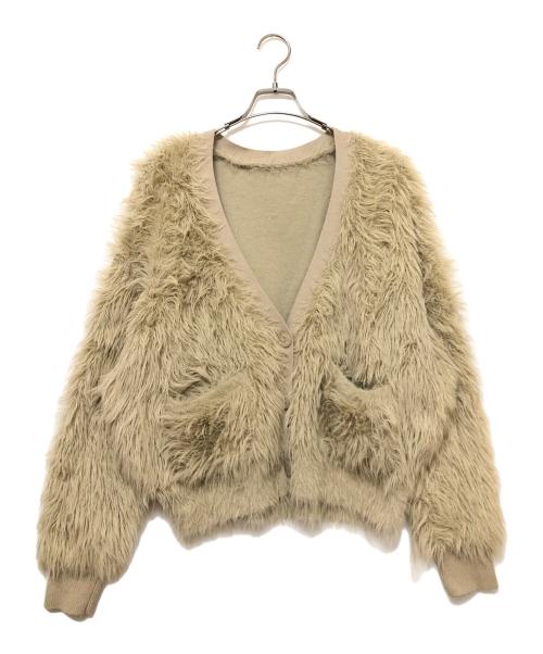 regleam（リグリーム）regleam (リグリーム) シャギーカーディガン ベージュ サイズ:Freeの古着・服飾アイテム