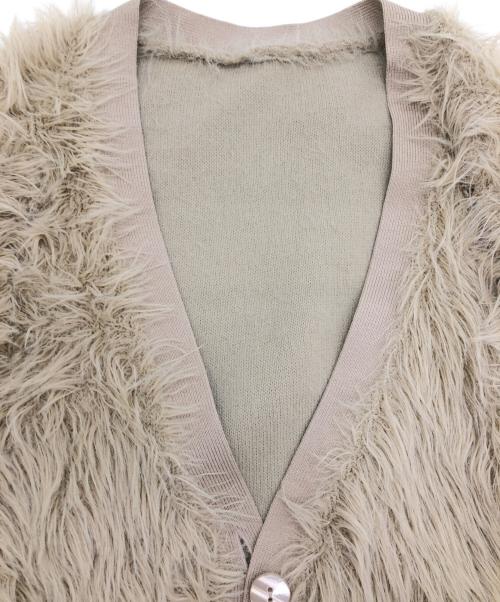 regleam（リグリーム）regleam (リグリーム) シャギーカーディガン ベージュ サイズ:Freeの古着・服飾アイテム