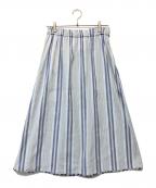 DES PRESデ プレ）の古着「スカート」｜ホワイト×ブルー