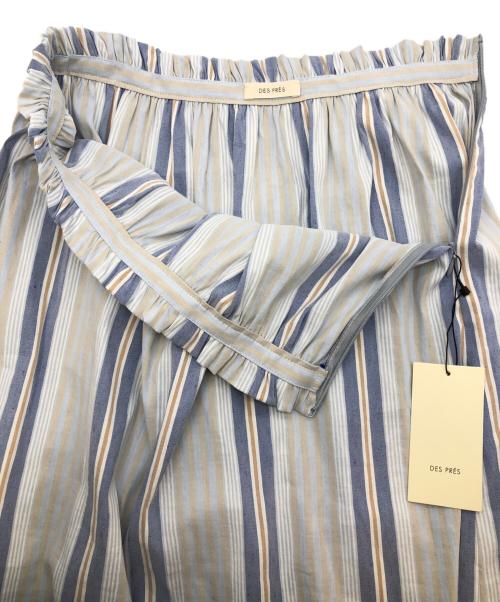 DES PRES（デ プレ）DES PRES (デ プレ) スカート ホワイト×ブルー サイズ:SIZE 38 未使用品の古着・服飾アイテム