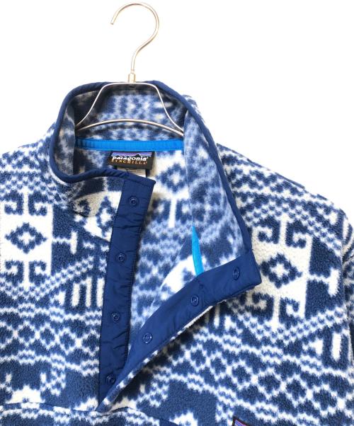 Patagonia（パタゴニア）Patagonia (パタゴニア) シンチラスナップT ブルー×ホワイト サイズ:SIZE Mの古着・服飾アイテム