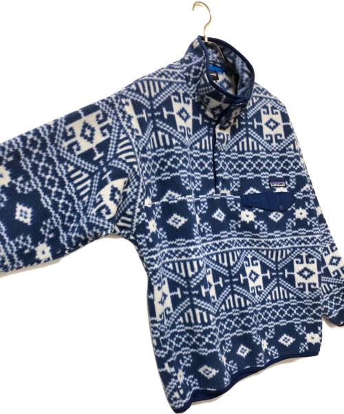 Patagonia（パタゴニア）Patagonia (パタゴニア) シンチラスナップT ブルー×ホワイト サイズ:SIZE Mの古着・服飾アイテム
