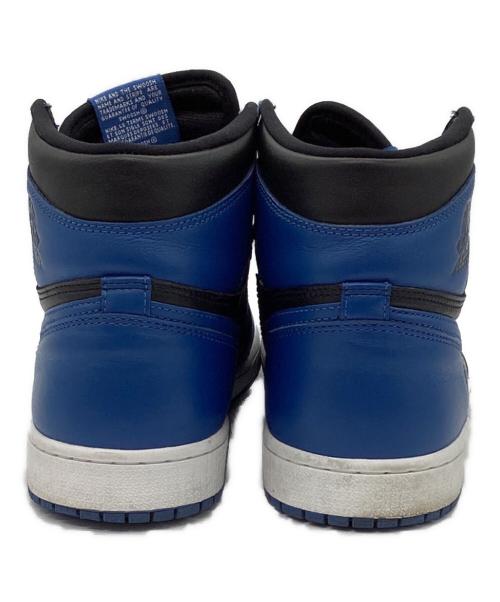 NIKE（ナイキ）NIKE (ナイキ) AIR JORDAN 1 RETRO HIGH ブラック×ブルー サイズ:US９の古着・服飾アイテム