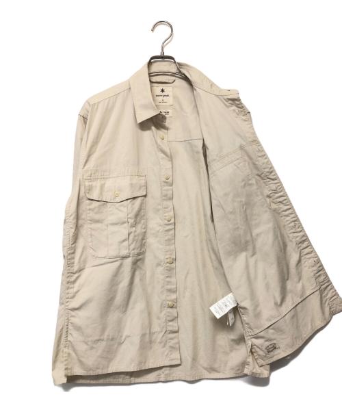 Snow peak（スノーピーク）snow peak (スノーピーク) 長袖シャツ ベージュ サイズ:SIZE Mの古着・服飾アイテム