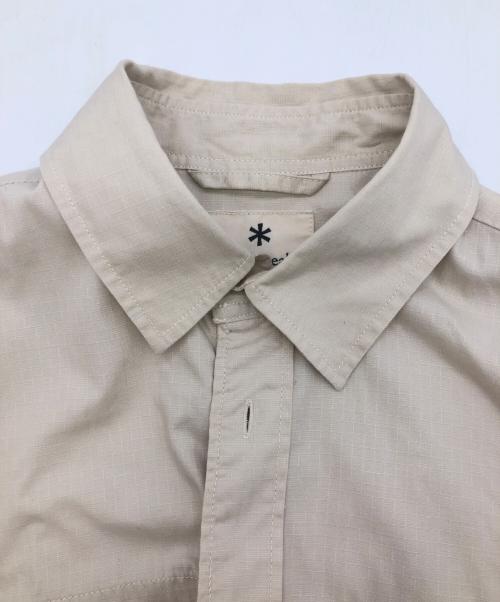 Snow peak（スノーピーク）snow peak (スノーピーク) 長袖シャツ ベージュ サイズ:SIZE Mの古着・服飾アイテム