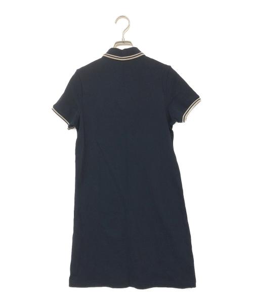 FRED PERRY（フレッドペリー）FRED PERRY (フレッドペリー) 半袖ワンピース インディゴ×ベージュ サイズ:SIZE 36の古着・服飾アイテム