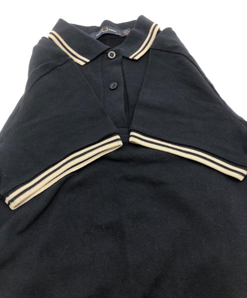 FRED PERRY（フレッドペリー）FRED PERRY (フレッドペリー) 半袖ワンピース インディゴ×ベージュ サイズ:SIZE 36の古着・服飾アイテム