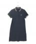 FRED PERRY（フレッドペリー）の古着「半袖ワンピース」｜インディゴ×ベージュ