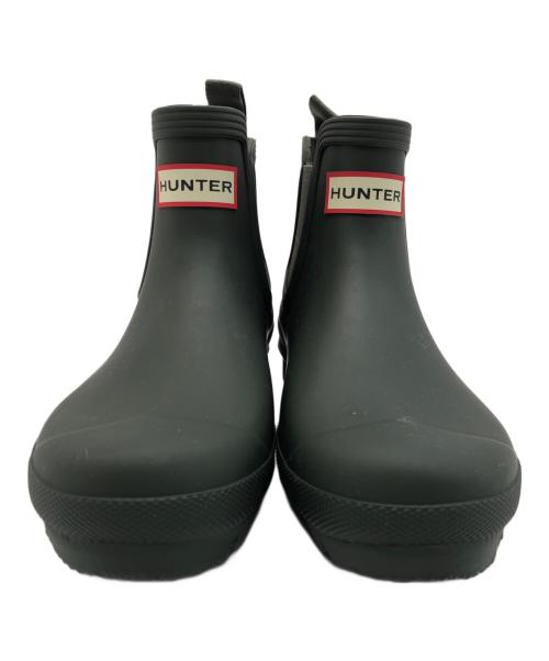 HUNTER（ハンター）HUNTER (ハンター) サイドゴアラバーブーツ カーキ サイズ:22の古着・服飾アイテム