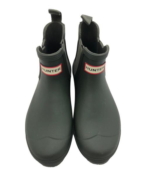 HUNTER（ハンター）HUNTER (ハンター) サイドゴアラバーブーツ カーキ サイズ:22の古着・服飾アイテム