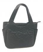 MARY QUANTマリークヮント）の古着「デイジーランダムキルトトート」｜ブラック