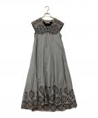 Snidelスナイデル）の古着「パンチングレース2WAYワンピース」｜ブラック×ホワイト