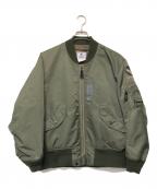 AERO MEDICAL LABORATORYエアロメディカルラボラトリー）の古着「BACKERS　L2Bフライトジャケット」｜カーキ