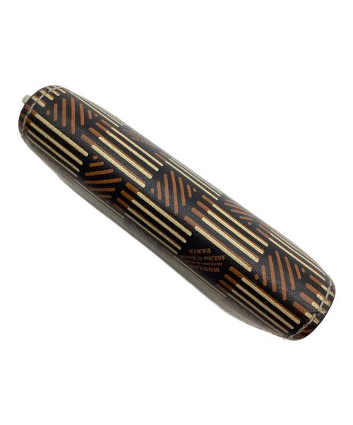 MOREAUPARIS（モロー・パリ）MOREAUPARIS (モロー・パリ) コンパクトウォレット ブラック×ベージュの古着・服飾アイテム