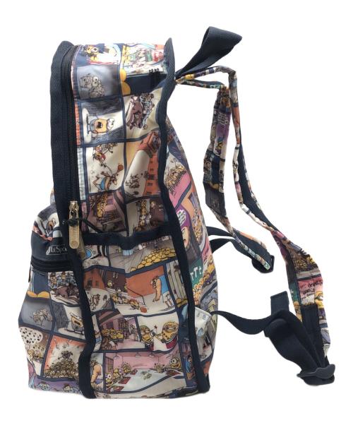 LeSportsac（レスポートサック）LeSportsac (レスポートサック) ミニオンズ (ミニオンズ) リュック ネイビー×ホワイトの古着・服飾アイテム