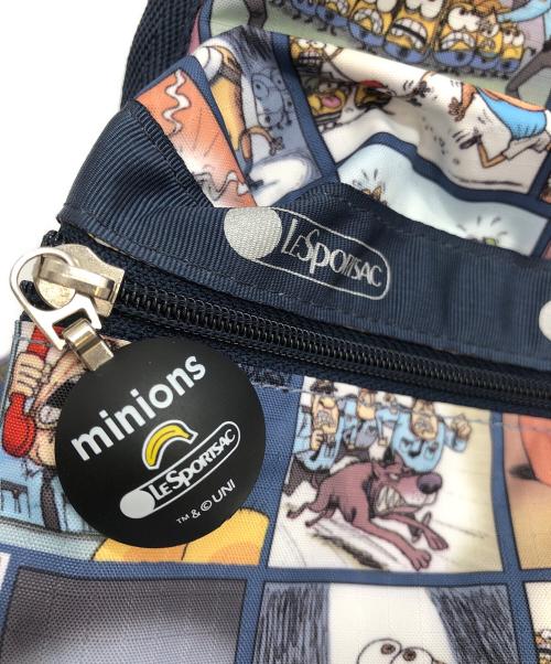 LeSportsac（レスポートサック）LeSportsac (レスポートサック) ミニオンズ (ミニオンズ) リュック ネイビー×ホワイトの古着・服飾アイテム