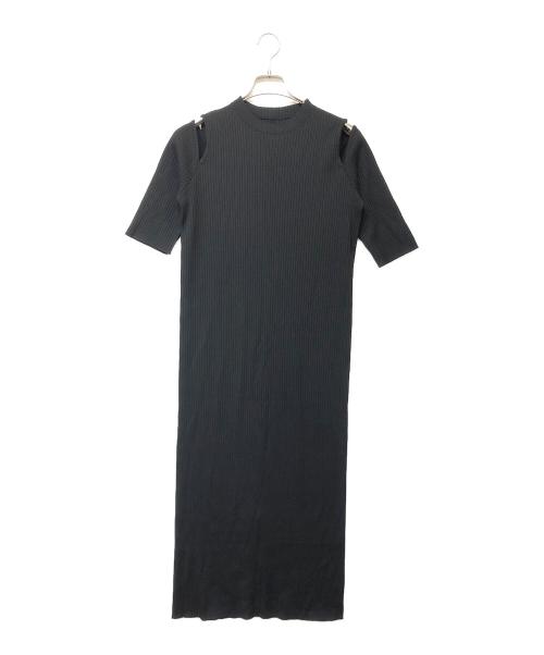 Noble（ノーブル）Noble (ノーブル) 半袖ワンピース ブラック サイズ:不明の古着・服飾アイテム