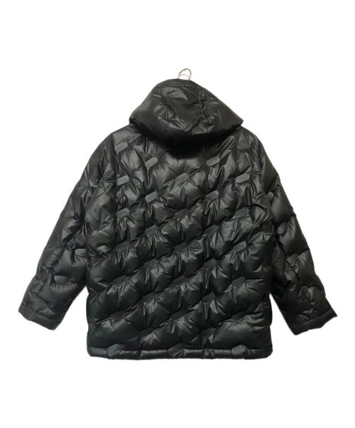DIESEL（ディーゼル）DIESEL (ディーゼル) ロゴ型押しダウンジャケット ブラック サイズ:XXSの古着・服飾アイテム