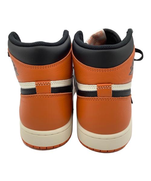 NIKE（ナイキ）NIKE (ナイキ) AIR JORDAN1 ブラック×オレンジ サイズ:27.5 未使用品の古着・服飾アイテム