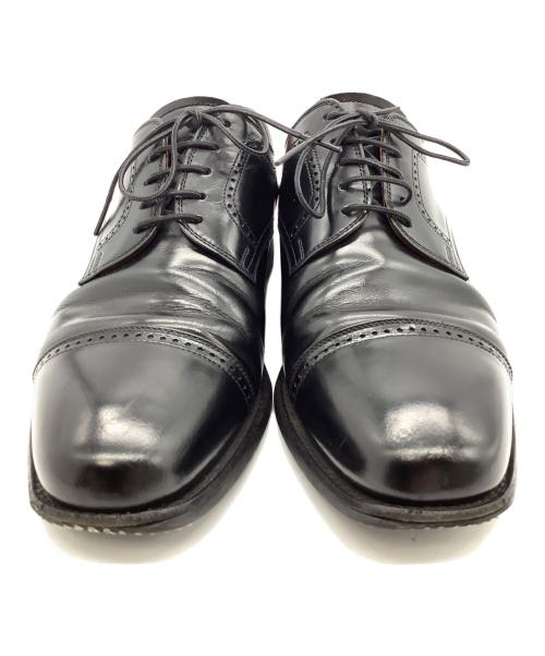 SCOTCH GRAIN（スコッチグレイン）SCOTCH GRAIN (スコッチグレイン) ストレートチップシューズ ブラック サイズ:24 1/2の古着・服飾アイテム