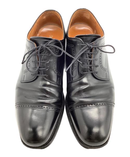 SCOTCH GRAIN（スコッチグレイン）SCOTCH GRAIN (スコッチグレイン) ストレートチップシューズ ブラック サイズ:24 1/2の古着・服飾アイテム