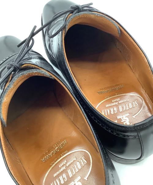 SCOTCH GRAIN（スコッチグレイン）SCOTCH GRAIN (スコッチグレイン) ストレートチップシューズ ブラック サイズ:24 1/2の古着・服飾アイテム