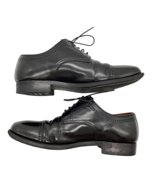 SCOTCH GRAIN（スコッチグレイン）SCOTCH GRAIN (スコッチグレイン) ストレートチップシューズ ブラック サイズ:24 1/2の古着・服飾アイテム