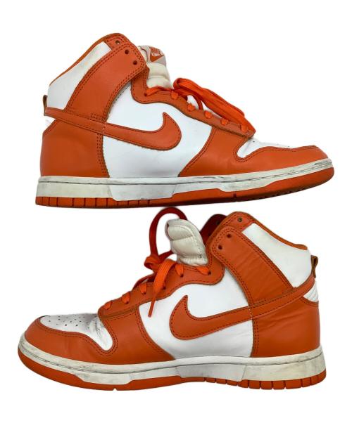 NIKE（ナイキ）NIKE (ナイキ) DUNK HIGH オレンジ×ホワイト サイズ:26の古着・服飾アイテム