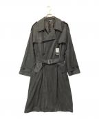 CLELクレイル）の古着「ダブルテックフェードトレンチコート」｜チャコールグレー