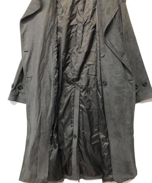 CLEL（クレイル）CLEL (クレイル) ダブルテックフェードトレンチコート チャコールグレー サイズ:SIZE S 未使用品の古着・服飾アイテム