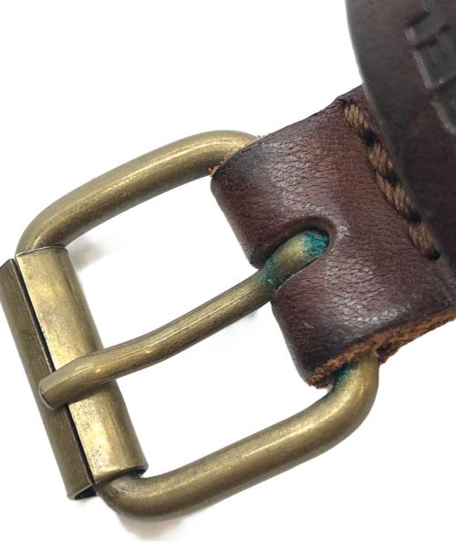 DIESEL（ディーゼル）DIESEL (ディーゼル) スタッズベルト ブラウンの古着・服飾アイテム