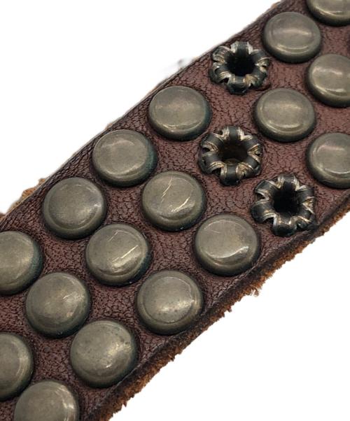 DIESEL（ディーゼル）DIESEL (ディーゼル) スタッズベルト ブラウンの古着・服飾アイテム