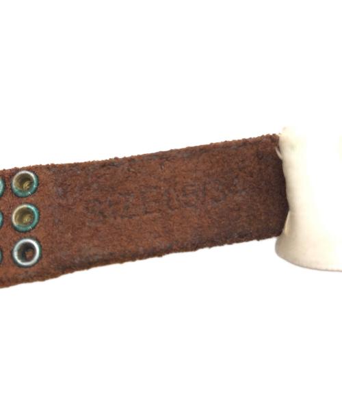 DIESEL（ディーゼル）DIESEL (ディーゼル) スタッズベルト ブラウンの古着・服飾アイテム