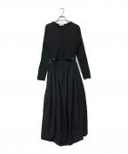 Adam et Ropeアダム エ ロペ）の古着「長袖ワンピース」｜ブラック