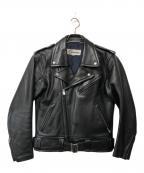 KUSHITANIクシタニ）の古着「ダブルライダースジャケット」｜ブラック